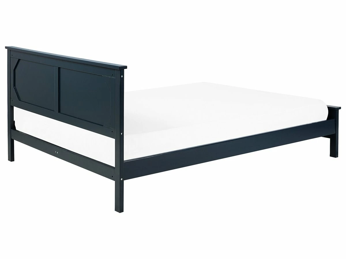 Cama Con Somier De Madera De Pino Azul Oscuro 180 X 200 Cm OLIVET 5 Cama Con Somier De Madera De Pino Azul Oscuro 180 X 200 Cm OLIVET - Imagen 5
