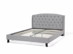 Cama Con Somier De Poliéster Gris Claro/negro 160 X 200 Cm BORDEAUX -Conforama Tienda de ventas a886277577f5c41369e315401df35a8c50ea926b 17d23cdf3d3d47a2abab5c83a935431b