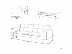 Sofá Cama De Terciopelo Gris VISNES -Conforama Tienda de ventas ab347dd05b4df2cedfce5806fd877494132bfe06 864876748ecb4582906d6cd9474b8293