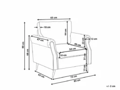 Sillón De Terciopelo Gris Pardo/dorado VIETAS -Conforama Tienda de ventas ab4c5d213baaebd466f179e6eecda98b20b93cf4 11dcf1b4cac644a3b480ad996eb51b0b