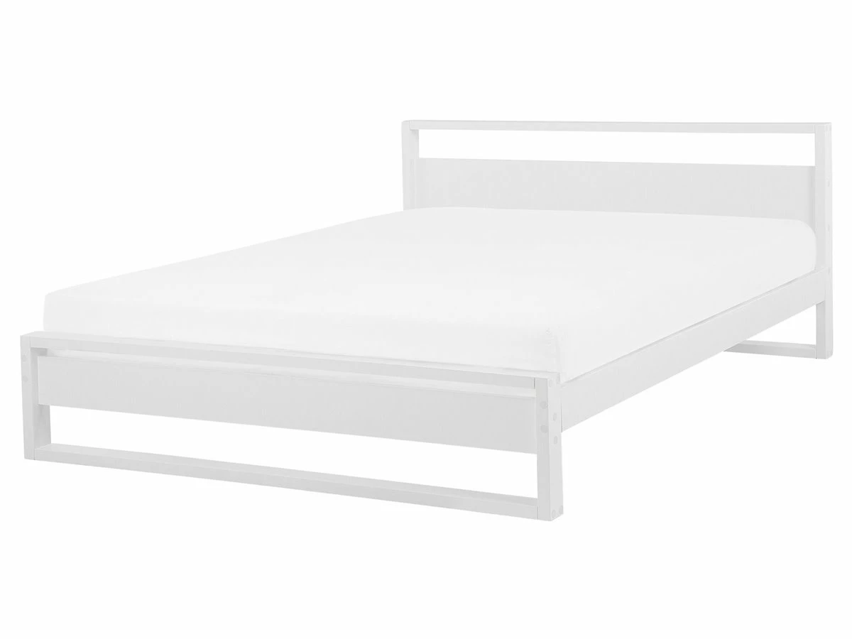 Cama Con Somier De Madera Pino Blanca 160 X 200 Cm GIULIA 2 Cama Con Somier De Madera Pino Blanca 160 X 200 Cm GIULIA - Imagen 2