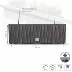 Prosperplast Jardinera Para Balcón Rato Case W , Dimensiones (Mm) 580X180X195, Color Ocre Oscuro -Conforama Tienda de ventas aef3c7378456b9beeccfcf8bd6b89b99668a4695 67264feac9c64575a89efc6d9251e26a
