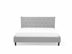 Cama Con Somier De Poliéster Gris Claro/negro 140 X 200 Cm SAVERNE -Conforama Tienda de ventas af50087c0126302cc1f99511828c51556f29e623 de168a23f42d4ffdb0582a9cbf7d1f8c