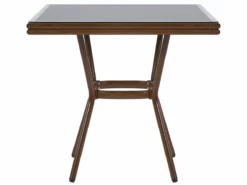 Mesa De Jardín De Metal Negro/madera Oscura 80 X 80 Cm CASPRI -Conforama Tienda de ventas af711e8962340d198072d757120d33aa04a0b0b6 e957b2a86f454e16a1bba188c143635a