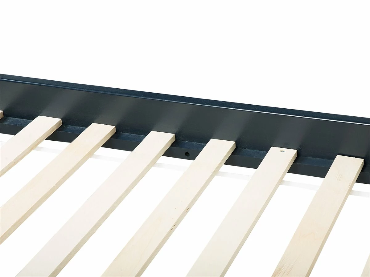 Cama Con Somier De Madera De Pino Azul Oscuro 160 X 200 Cm OLIVET 7 Cama Con Somier De Madera De Pino Azul Oscuro 160 X 200 Cm OLIVET - Imagen 7