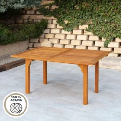 Mesa Jardín Extensible Rectangular Acacia 6 Comensales Aktive 11 Mesa Jardín Extensible Rectangular Acacia 6 Comensales Aktive -Conforama Tienda de ventas afb8c55011bc485a62a500dd23bcdb0c432eca18 721046f73a2b4e33b3cac0985ed4c9ec
