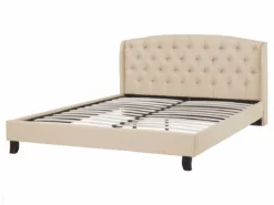 Cama Con Somier De Poliéster Beige/madera Oscura 160 X 200 Cm BORDEAUX -Conforama Tienda de ventas b06f5e78aedd82b38867b7c26ee52cbd6fdb052e 17f376d90d6b4bbdb396c28d8e0b8ff1