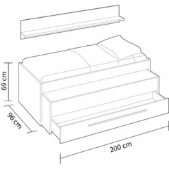 Cama Nido Juvenil Con Estante Wic Blanco Alpes Y Azul 66x200X96 Cm 9 Cama Nido Juvenil Con Estante Wic Blanco Alpes Y Azul 66x200X96 Cm -Conforama Tienda de ventas b2bd6a35a23825533f11bf4f222fbbe2c0d3f617 dd2c0f1bc40047b9b6627042667c2165