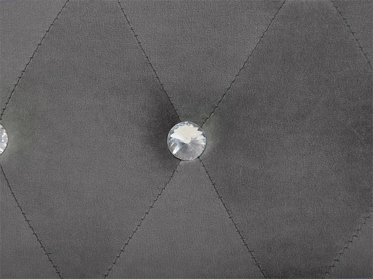 Cama Con Almacenaje De Terciopelo Gris Oscuro 180 X 200 Cm METZ 9 Cama Con Almacenaje De Terciopelo Gris Oscuro 180 X 200 Cm METZ - Imagen 9