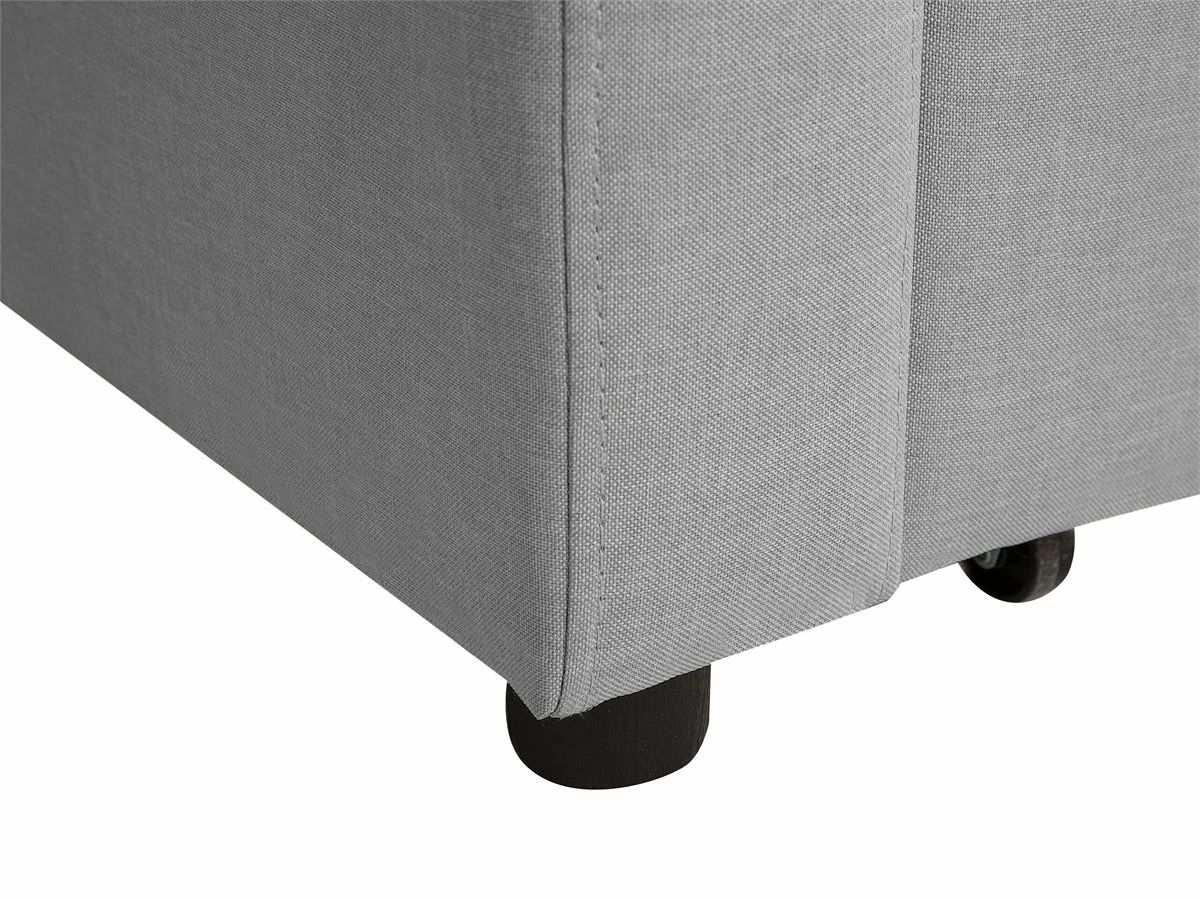 Sofá Cama 3 Plazas Tapizado Gris Claro GLOMMA 12 Sofá Cama 3 Plazas Tapizado Gris Claro GLOMMA - Imagen 12