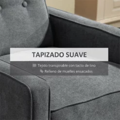 HOMCOM Sillón Relax Reclinable Manual Hasta 145° Tapizado En Poliéster Con Reposapiés Retráctil Carga 150 Kg Para Salón Oficina Dormitorio 68x87x100 Cm Gris -Conforama Tienda de ventas b60000dbea166a04ed88bb9dde79eded30bd5256 3a807bdc5a8941bd88800447724390f9