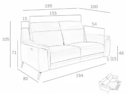 ANGEL CERDA Sofá 3 Plazas Piel Con Relax -Conforama Tienda de ventas b8b7b0b7df5f4ce04057c08b08f107dbb8bbe25a c3761e4febec43fb93184ad7850c4f63