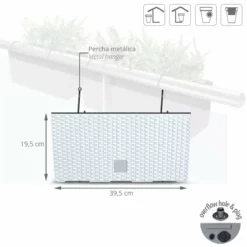 Prosperplast Jardinera Para Balcón Rato Case W , Dimensiones (Mm) 395X185X195, Color Antracita -Conforama Tienda de ventas b9f4dd765b15b6ae8a9f6f6d51a505dc9340b49b f32735a3344b4e6d972c6c037856f177