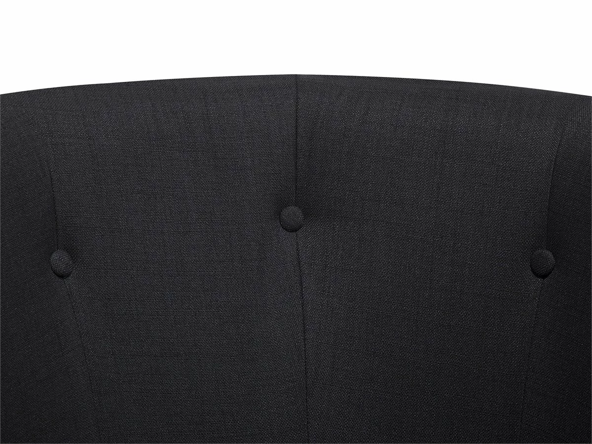 Sillón Tapizado Negro ODENZEN 8 Sillón Tapizado Negro ODENZEN - Imagen 8