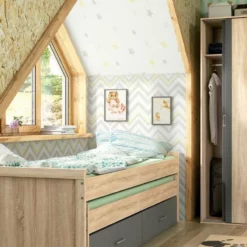 Cama Doble Juvenil Lara Cambria Y Grafito 72x200X98 Cm -Conforama Tienda de ventas ba1cfaaebf8fd28780f14f9211fff64537011420 bb483391ba914eb9923dce3b65c92be6