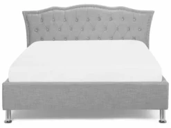 Cama Con Almacenaje De Poliéster Gris Claro/plateado 140 X 200 Cm METZ -Conforama Tienda de ventas ba7628691733cbd9260d8f7742ec66b8addc768c 78a0b5dafd6f422a8e44f0602ed6530a