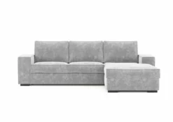 Chaise Longue Convertible En Cama AZZURO Derecha Gris Claro