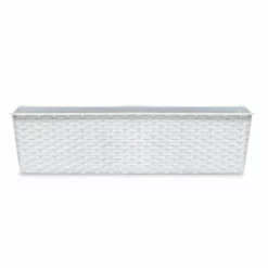 Prosperplast Jardinera Para Balcón Ratolla Case 9,9L., Dimensiones (Mm) 587X173X150, Color Blanco