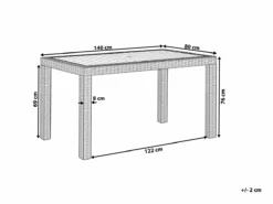 Mesa De Jardín Blanca 140 X 80 Cm FOSSANO -Conforama Tienda de ventas c03ae8d8c5bae2c2e551200aefb4169c1cddffb4 7fba642b5ca04480af0de80ff51b8a48