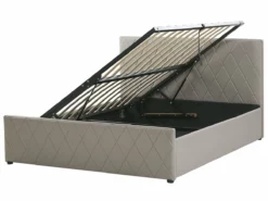 Cama Con Somier De Piel Sintética Gris Pardo 180 X 200 Cm ROCHEFORT -Conforama Tienda de ventas c0ddb37c0735cc822e8535e9cd2e81fb56a104f9 4c8e939f94774443ab078770764358b1