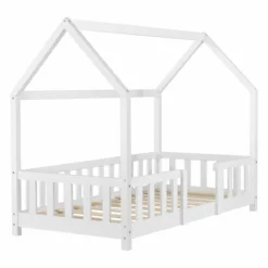 Cama Para Niños Sisimiut Forma De Casa Pino 80x160 Cm Blanco Mate [en.casa] -Conforama Tienda de ventas c216797cd5a44f9ee98e00f64b5d92a1cfd1ae3f 9a7b30af2cbe4d5bab59511f6b981d80