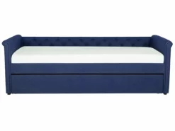 Cama Con Somier De Poliéster Azul Marino 90 X 200 Cm LIBOURNE -Conforama Tienda de ventas c253967486023110cb134c6abffefe1458cfe67c 95ea68ff4a03446ba63b730b0da24493