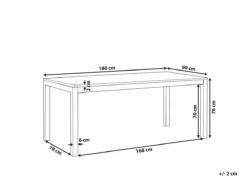 Mesa De Comedor De Metal/granito Gris Grafito/plateado 180 X 90 Cm GROSSETO -Conforama Tienda de ventas c296ef0b43cd874b5499c47ac11a2ffa7b1d0f4d 492e4059f3cb45b48e3668f1654e9517