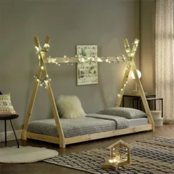 Cama Infantil Onejda - Estructura Tipi De Madera Pino - 200 X 90cm - Color Pino Natural [en.casa] -Conforama Tienda de ventas c2c509b77cbe2cb852477cc11fddc87ea259311f 349bb7be39974e0fa547476c86aa3688