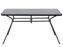 Mesa De Jardín En Acero Negro 140x80 Cm LIVO -Conforama Tienda de ventas c3b6f3c71c1dcc4c35adbf762b5913c42f2554d2 8c208a039824450a9fc2276ad15509e2