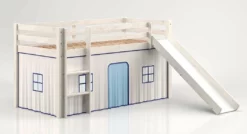 Cama Alta Para Niños Con Tobogan Y Escalera De Madera De Pino- Venprodin - Color Blanco Decapé -Conforama Tienda de ventas c434d52824804dc85660d2a063e6d367d7e6db8b ce13c52c6ce84680acd9f83e013112a0