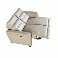 Sofá 2 Plazas Tapizado En Piel De Origen Vacuno Color Gris Taupe Con Mecanismos Eléctricos De Relax. Patas De PVC Efecto Wengué. -Conforama Tienda de ventas c5ac430bb8067878fe11a83c720a36f84b2b6d20 689c6a0b71a848f5b37a323c228adb95