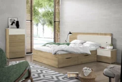 CAMA 150 4CAJ NATURAL/BLANCO NORDICO MONACO 8K