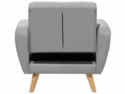 Sillón De Poliéster Gris Claro FLORLI -Conforama Tienda de ventas c7d4543fd00ca00193779faf02598ea1c4b93e00 b7208ad643e44b2b97869bb5243519a2