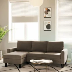 BUDWING Fox - Sofá Rinconera Reversible - Topo - 3 Plazas - Estilo Contemporáneo -Conforama Tienda de ventas c7dd6a134a2a8076d872e7b9ebfdc73b029e87be 7b1e680329eb481881b92f07cf025b63