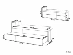 Cama Con Somier De Poliéster Azul Marino 80 X 200 Cm MARMANDE -Conforama Tienda de ventas c85f33bf804fb886a6e2c27e5f1a6f9766741b9d 7f940b59342745199a0c6e2474453d82
