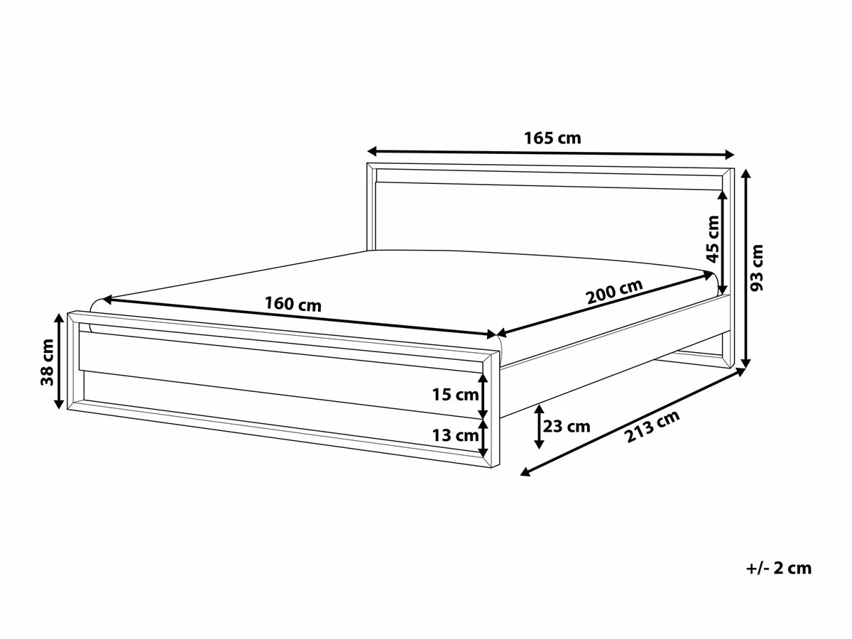 Cama Con Somier De Madera Pino Blanca 160 X 200 Cm GIULIA 3 Cama Con Somier De Madera Pino Blanca 160 X 200 Cm GIULIA - Imagen 3