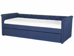 Cama Con Somier De Poliéster Azul Marino 90 X 200 Cm LIBOURNE -Conforama Tienda de ventas c8d32bd16cd2783736d4916134feb5fe2f30410c 7af201427f464a0f9a675b5a7e955b9c