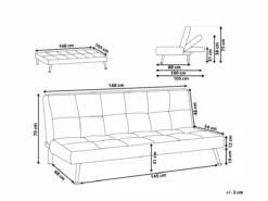 Sofá Cama 3 Plazas Tapizado Marrón HASLE 11 Sofá Cama 3 Plazas Tapizado Marrón HASLE -Conforama Tienda de ventas c95aca7759b48d5fcf0899a6f997945870b927fb b5caaa48d9bf418893a34116436ec579