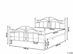 Cama Con Somier De Metal Blanco 140 X 200 Cm ANTLIA -Conforama Tienda de ventas cac0597b8fb335d3cb1a5db1fe82976f2bab5320 2cf0c161493843e29ba8ed55f9512894