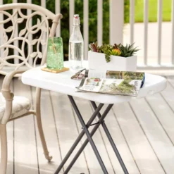 Mesa Auxiliar Plegable Ajustable En Altura LIFETIME 66 X 46 X 61-71 Cm -Conforama Tienda de ventas cb0462e9af0fe9cd655dc6386d462062f4ca89e9 f21fcbe74709492b9586f91f7b3b4435