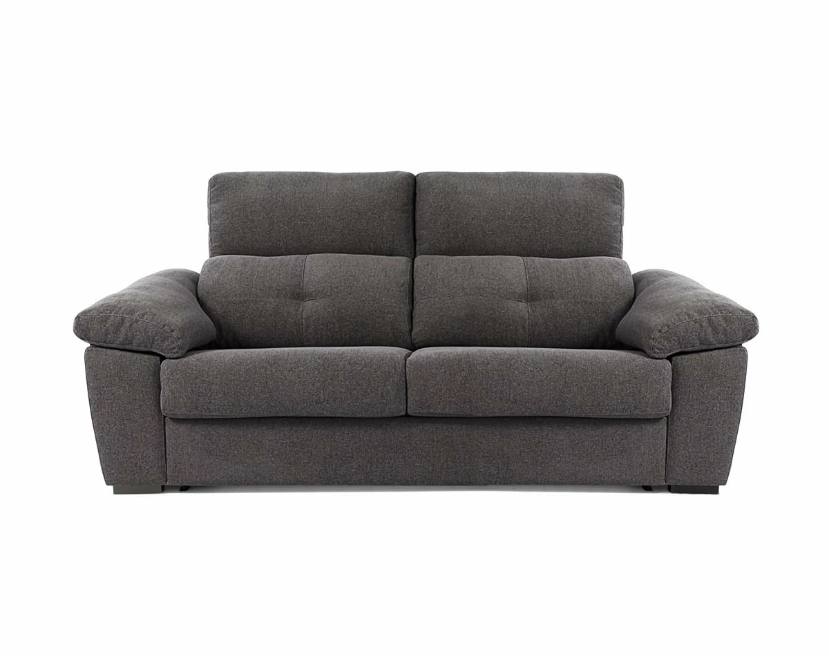 Sofá Cama 3 Plazas AURA En Tela Color Antracita 1 Sofá Cama 3 Plazas AURA En Tela Color Antracita