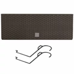 Prosperplast Jardinera Para Balcón Rato Case W , Dimensiones (Mm) 580X180X195, Color Ocre Oscuro