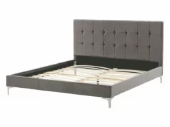 Cama Con Somier De Terciopelo Gris 140 X 200 Cm AMBERT -Conforama Tienda de ventas cd3c2bd427fe7bec6f157d5b174d4baa6dddf637 1554bbd2eda34feaa97126ca6b20458b