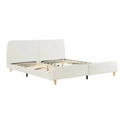 Ama Double Tapizada Silkeborg MDF/Polipiel 180 X 200 Cm Marco De MDF - Blanco [es.casa] -Conforama Tienda de ventas d0bc495522c866e3712e114ea956afbd25a1c227 94df03f469d44a129c69d84a621fcb4e