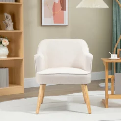 HOMCOM Sillón Nórdico Moderno Butaca De Salón Tapizada En Lino Con Patas De Madera Para Dormitorio Oficina Estudio Carga 120 Kg 64,5x65x79,5 Cm Crema 14 HOMCOM Sillón Nórdico Moderno Butaca De Salón Tapizada En Lino Con Patas De Madera Para Dormitorio Oficina Estudio Carga 120 Kg 64,5x65x79,5 Cm Crema -Conforama Tienda de ventas d10bcdf82a231a0fac54eb56dc0d685970da3ac1 8ea0adb8e3184b2aa23db6d55c4f8c4e