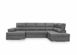 Rinconera U Con Cama BARI Derecha Antracita