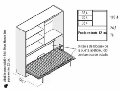 Cama Abatible Con Armario LUPY 8K -Conforama Tienda de ventas d3307b0518a0537d4a0056ddb5dff704f7dc38c0 104585 medidas