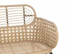 Sofá 2 Plazas De Ratán Beige/gris Grafito/natural PRATELLO -Conforama Tienda de ventas d352e5e2478f6c0d8aef6530d0dfff25d381c04a 0c853fa2e90c48e8aebd46200f0b97b7