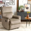 Sillón Tapizado Marrón Claro EVERTON