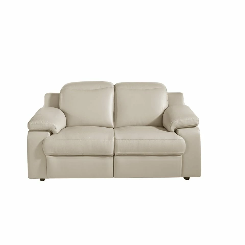 ANGEL CERDA Sofá 2 Plazas Piel Vacuno Gris Taupé 4 ANGEL CERDA Sofá 2 Plazas Piel Vacuno Gris Taupé - Imagen 4